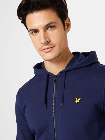 Lyle & Scott Sweatjakke i blå