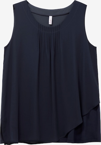SHEEGO Blouse in Blauw: voorkant