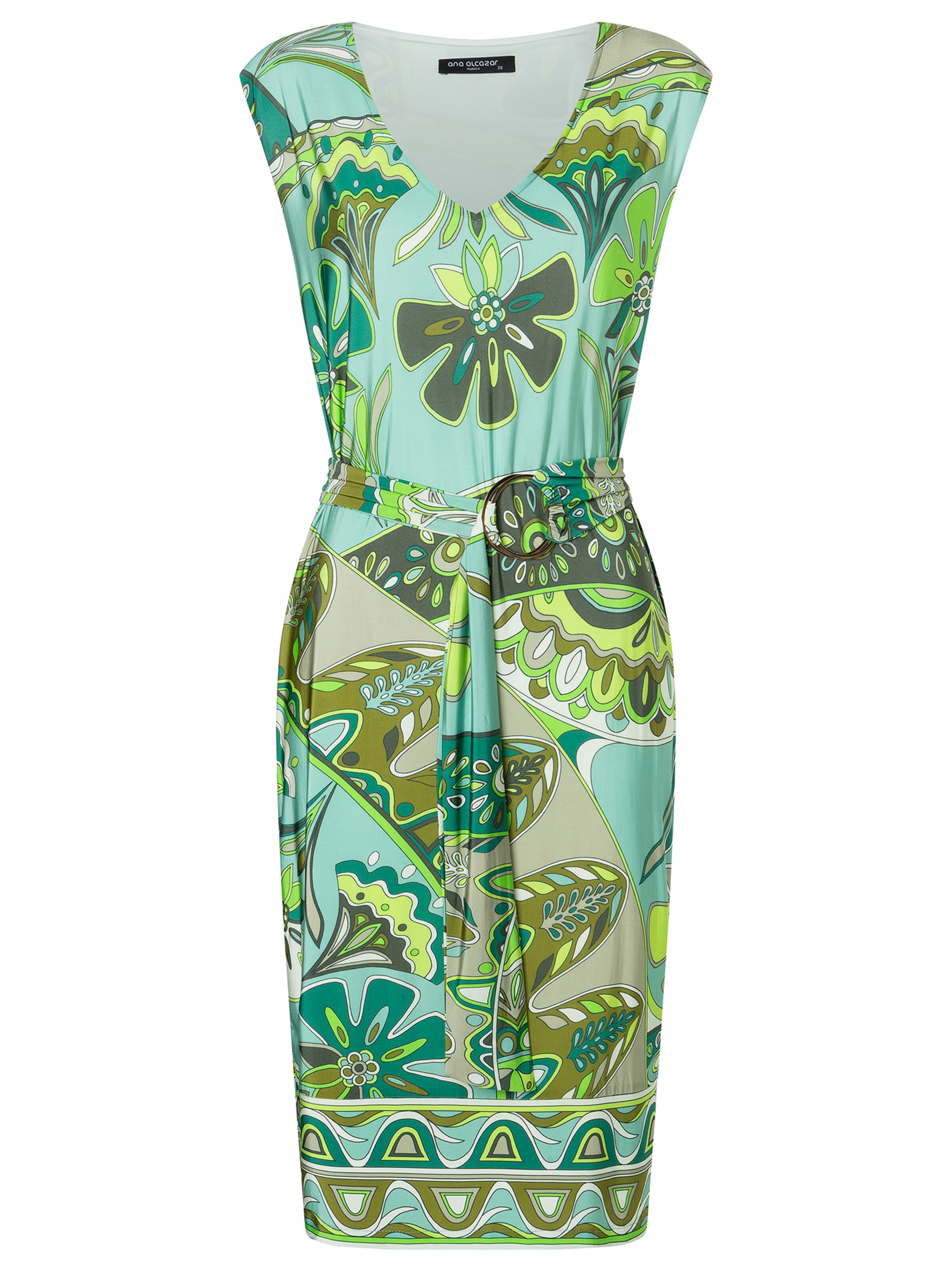 Ana Alcazar Kleid 'Zima' in Grün: Vorderseite
