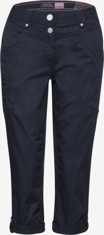 CECIL Slim fit Pants 'New York' in Blue: front