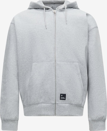 Veste de survêtement 'Norton' Vintage Industries en gris : devant