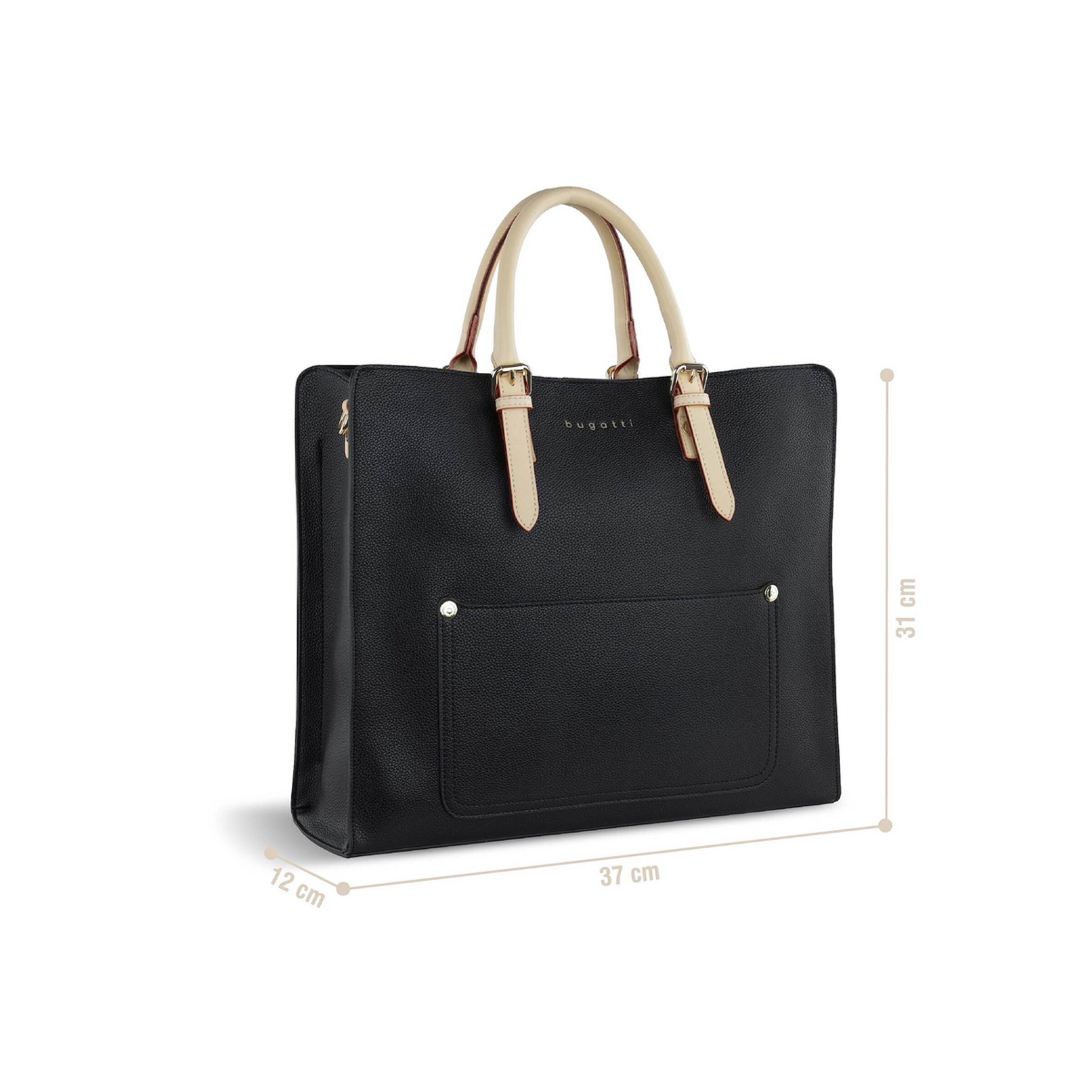 Cabas 'Ella' bugatti en noir