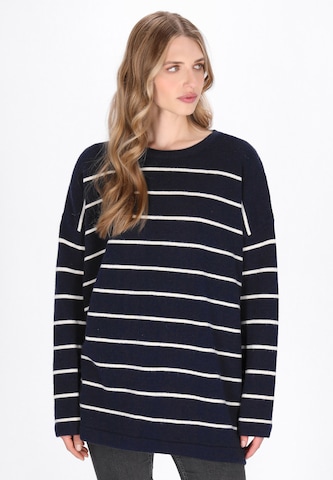 Pull-over 'Vintage' DreiMaster Vintage en bleu : devant