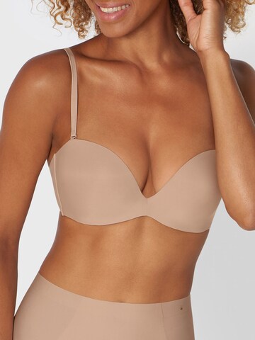 TRIUMPH T-shirt Bra ' Stepy Soft ' in Beige: front