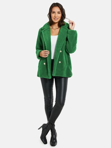 Threadbare Between-seasons coat 'Kermie' in Green