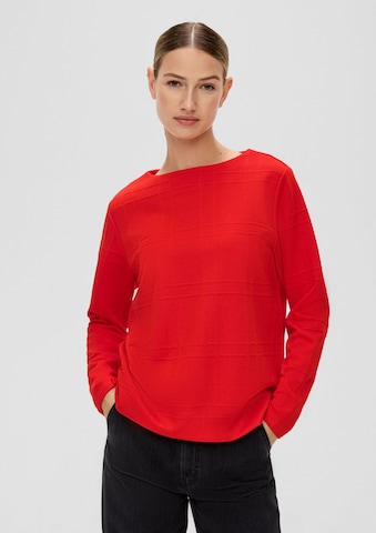 Sweat-shirt s.Oliver en rouge : devant