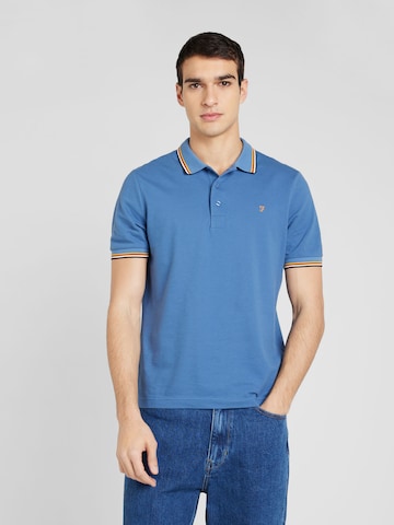 FARAH - Camisa 'ALVIN' em azul: frente