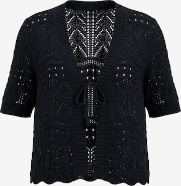 Angel of Style Strickjacke in Schwarz: Vorderseite