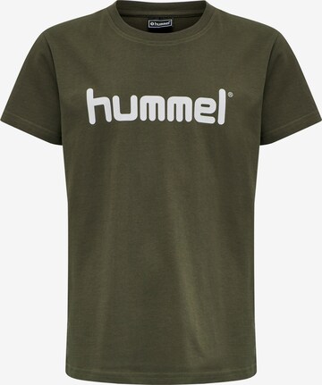 Hummel Shirt in Groen: voorkant