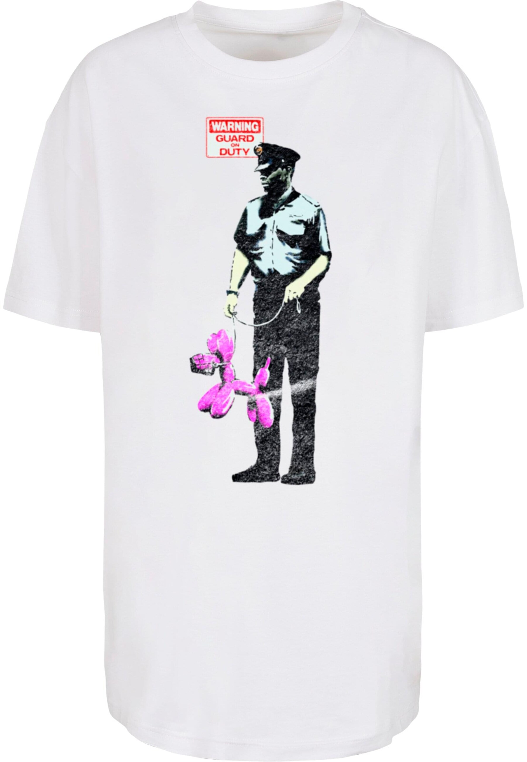 Merchcode Oversized shirt in White: front