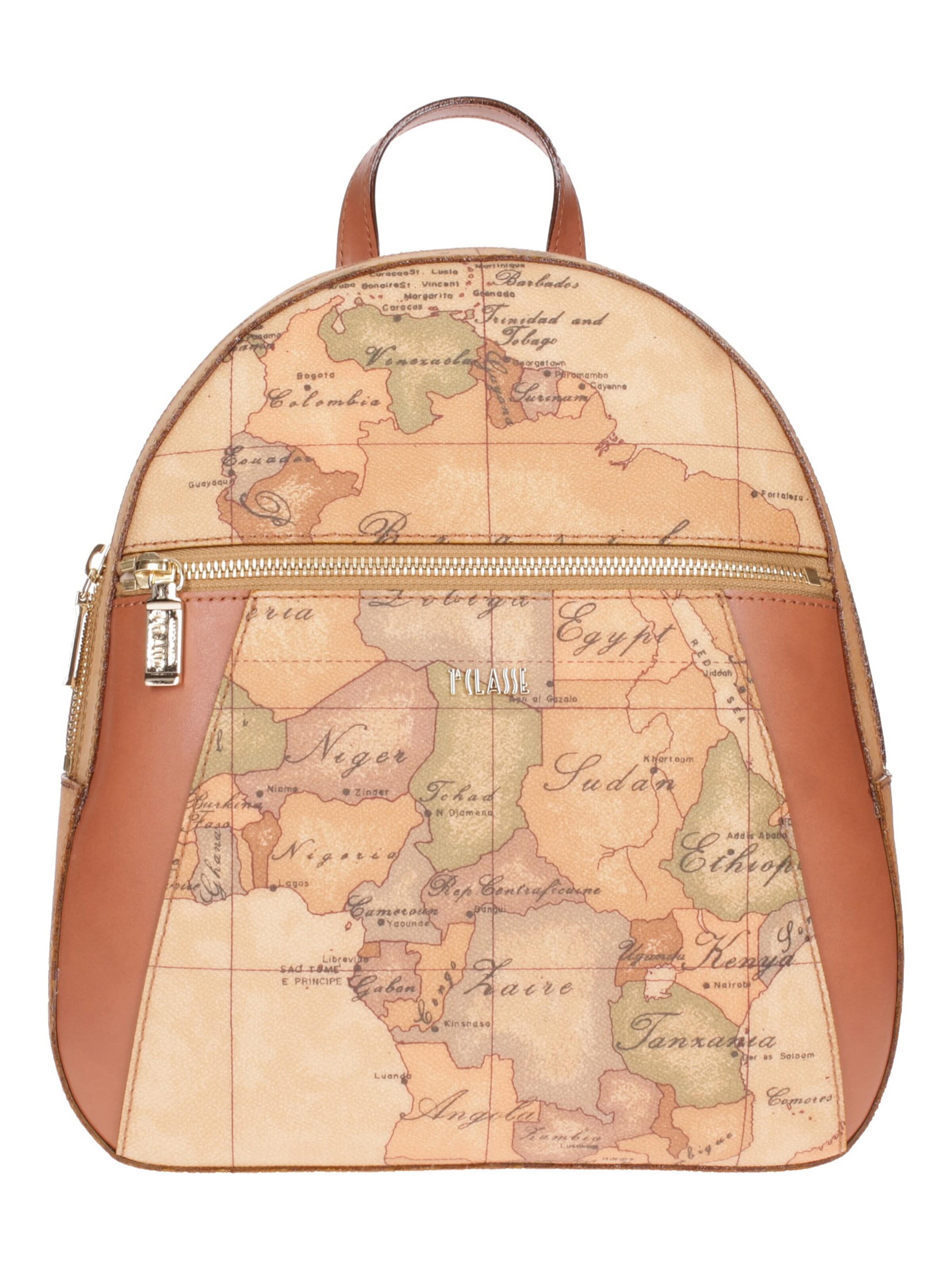 Zaino di Alviero Martini in beige: frontale