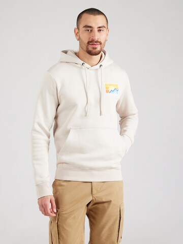 JACK & JONES Sweatshirt 'JOREXPLORE' i beige: forside
