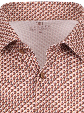 DESOTO Slim Fit Hemd‌‌‌ in Braun