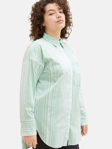 Tom Tailor Women + Blouse in Green