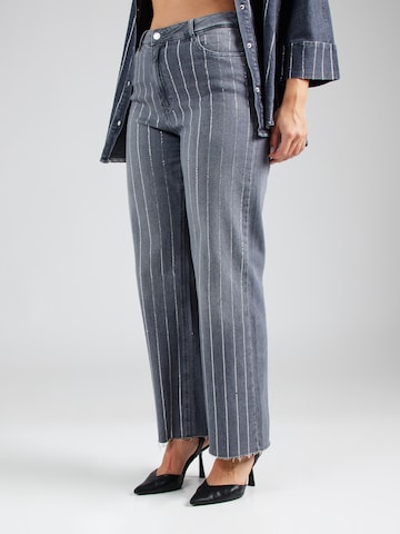 ONLY Carmakoma Wide leg Jeans 'CARMOLLY' in Grey: front