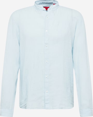 HUGO Red Button Up Shirt 'Elvory' in Blue: front