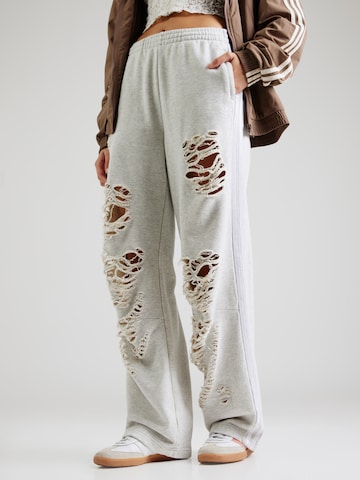 Wide Leg Pantalon ADIDAS ORIGINALS en gris : devant