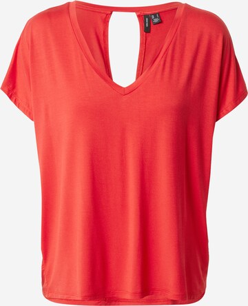 VERO MODA - Camiseta 'LAUREL' en rojo: frente