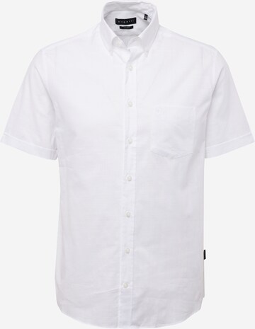 bugatti Regularny krój Koszula w kolorze biały: przód