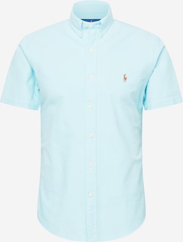 Chemise Polo Ralph Lauren en bleu : devant