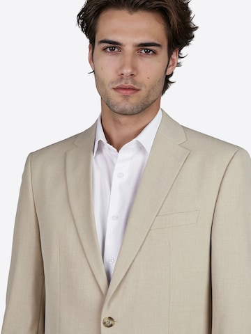 PIERRE CARDIN Regular fit Business-colbert 'Gerry' in Beige