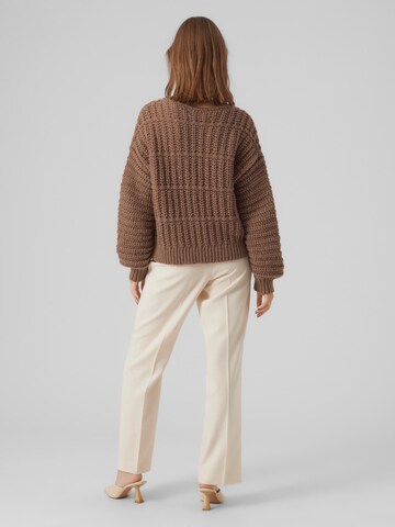 VERO MODA Sweater 'Smilla' in Brown