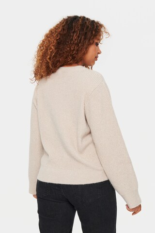 SAINT TROPEZ - Pullover 'Aika' em bege