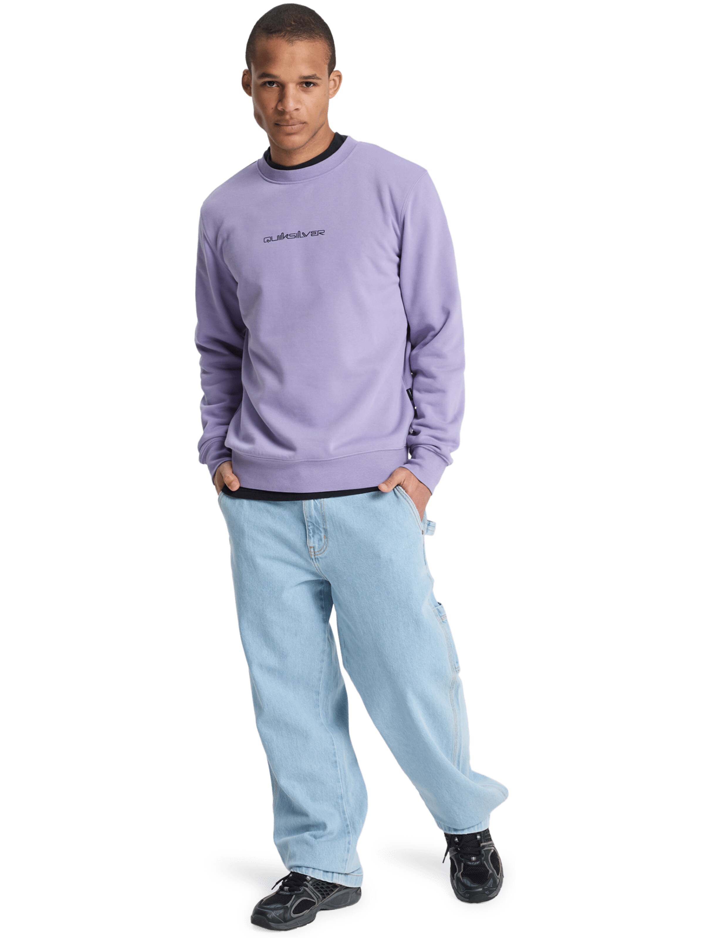 QUIKSILVER Sweatshirt 'Graphic' in Lila
