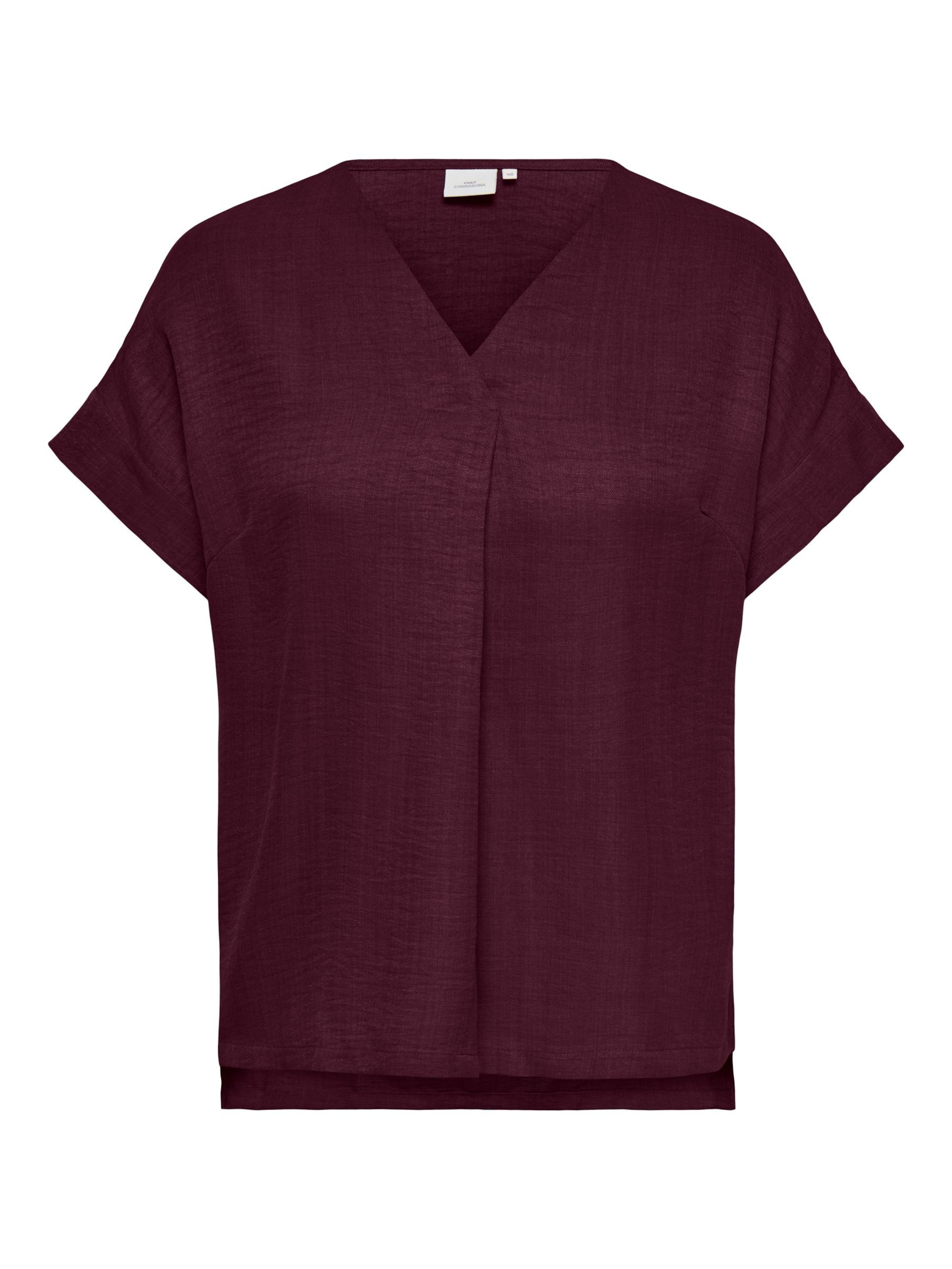 Chemisier 'CARBay' ONLY Carmakoma en rouge : devant