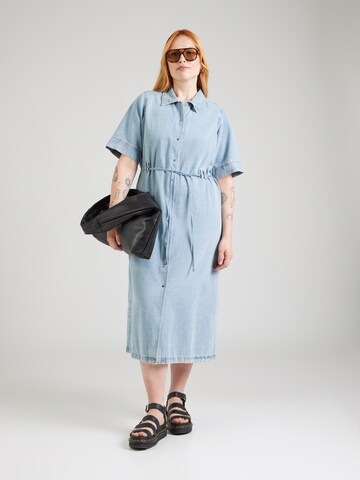 Vero Moda Curve Shirt dress 'VMCMelinda' in Blue