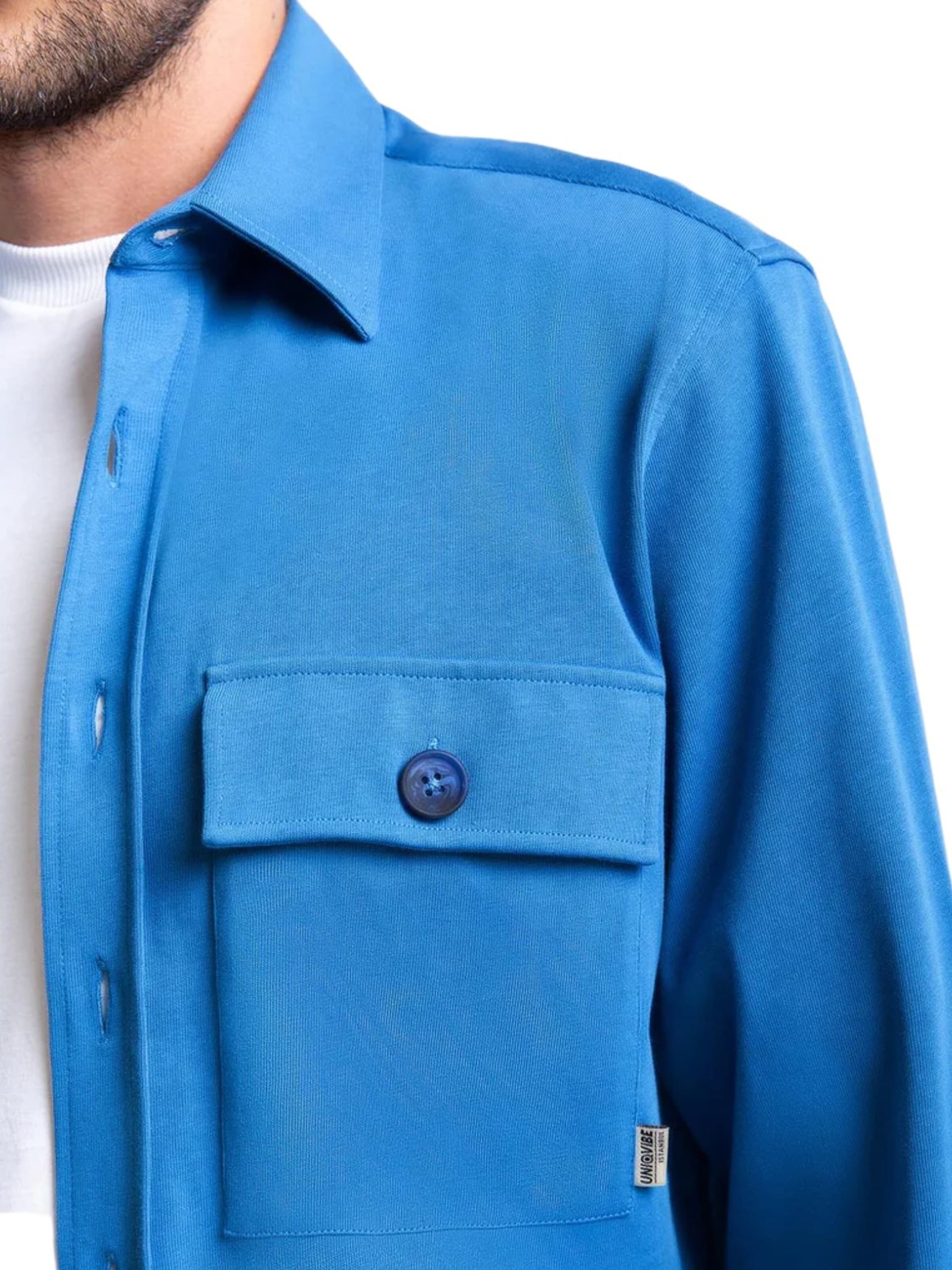 UNIQVIBE Regular fit Shirt in Blauw