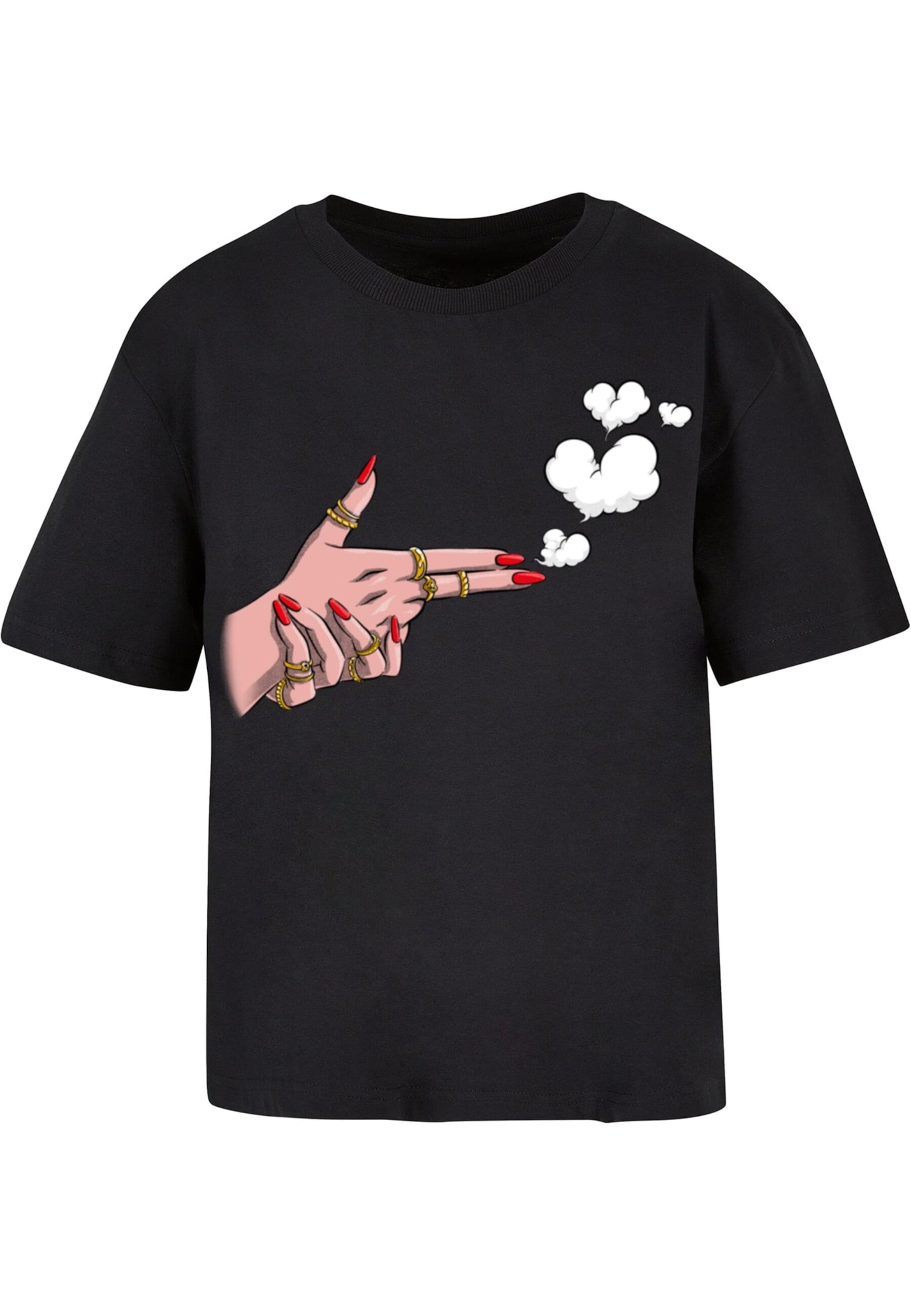 Miss Tee Tričko 'Girl Bang' - čierna, Produkt