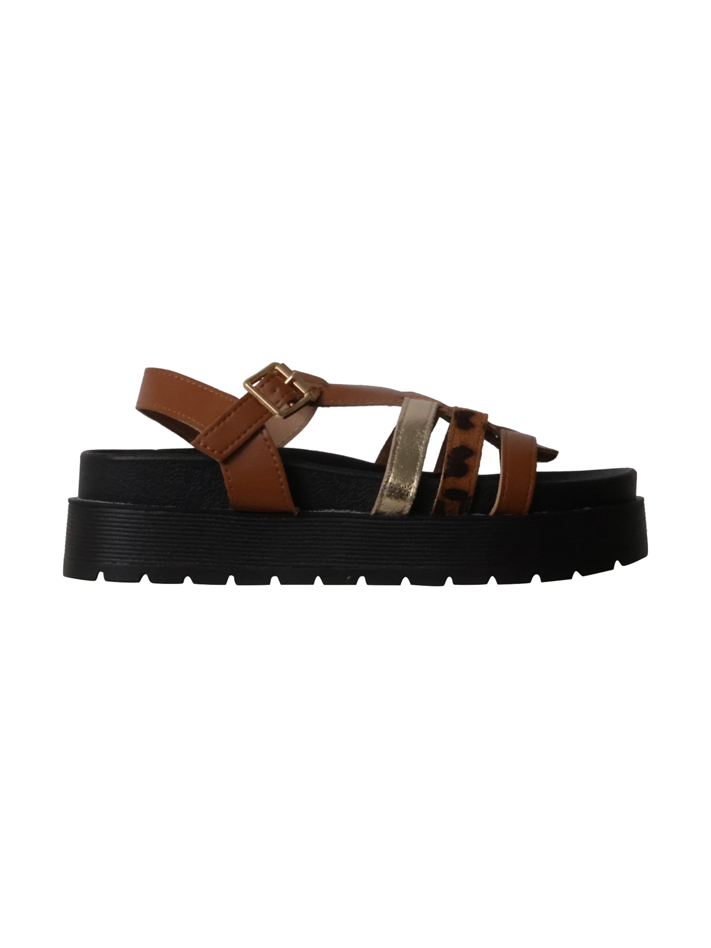 Sandales 'Flache Riemchensandalen von Joalice Paris' Super Mode en marron