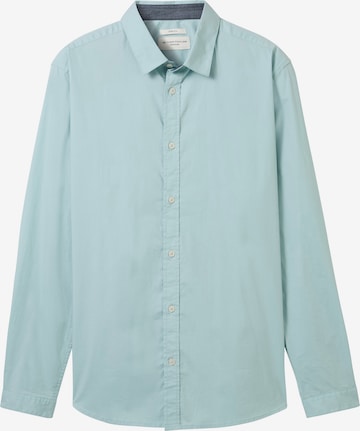 TOM TAILOR Button Up Shirt in Blue: front