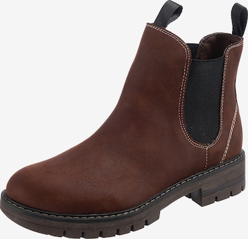 Freyling Chelsea Boots in Brown: front