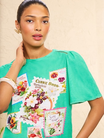 love & roses T-Shirt in Grün