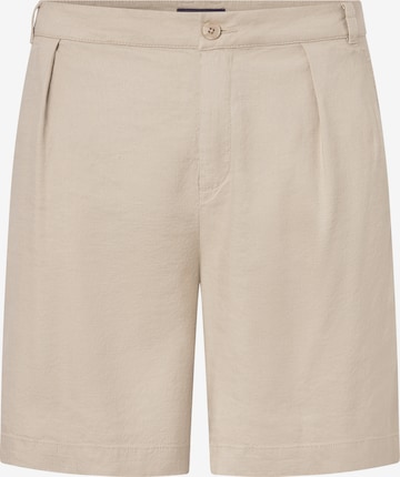 NYDJ Loose fit Pleat-Front Pants in Beige: front