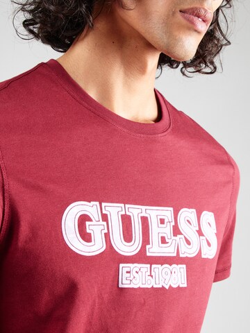 GUESS T-Shirt in Rot