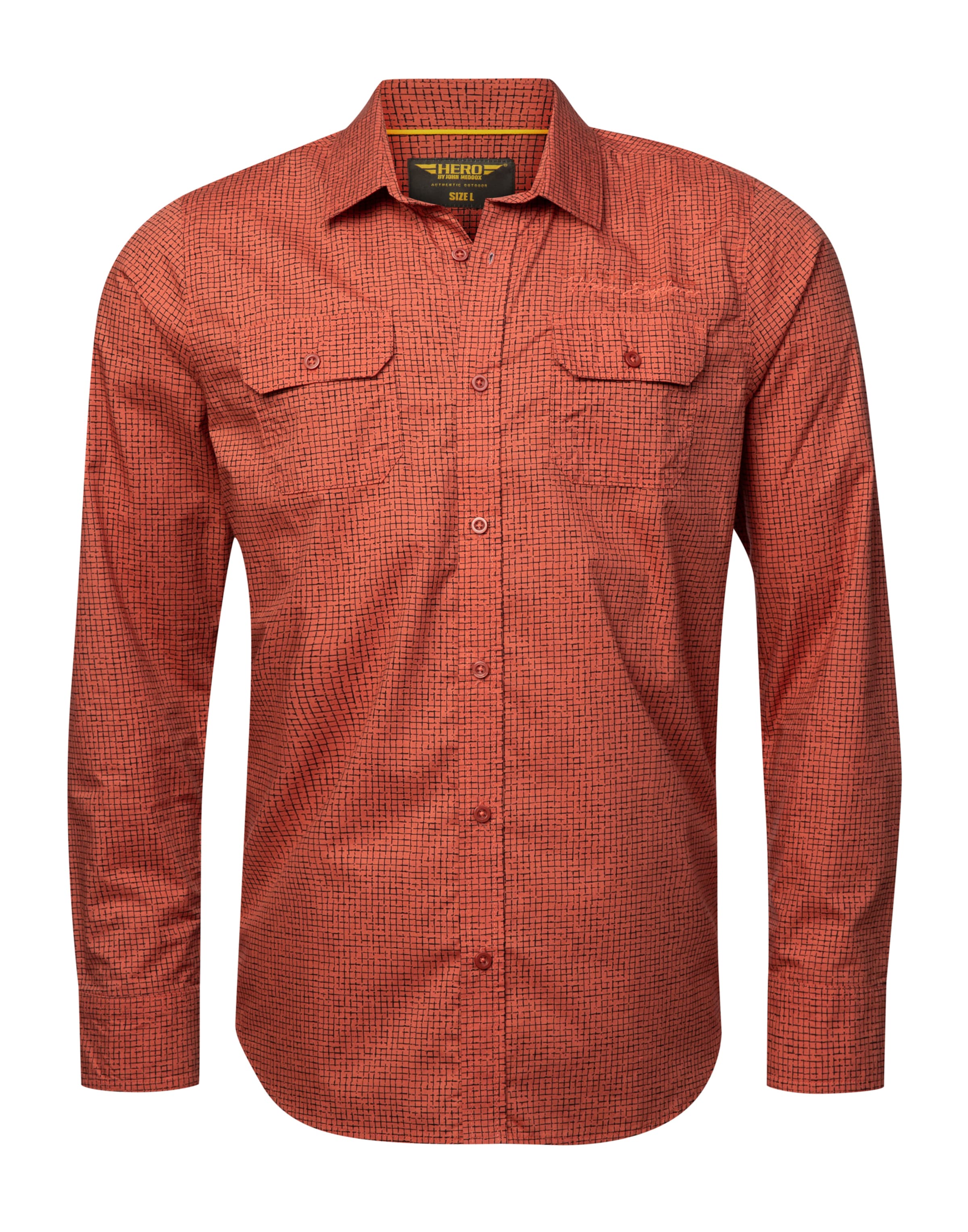 Hero Hemd 'Harry' in Orange: Vorderseite