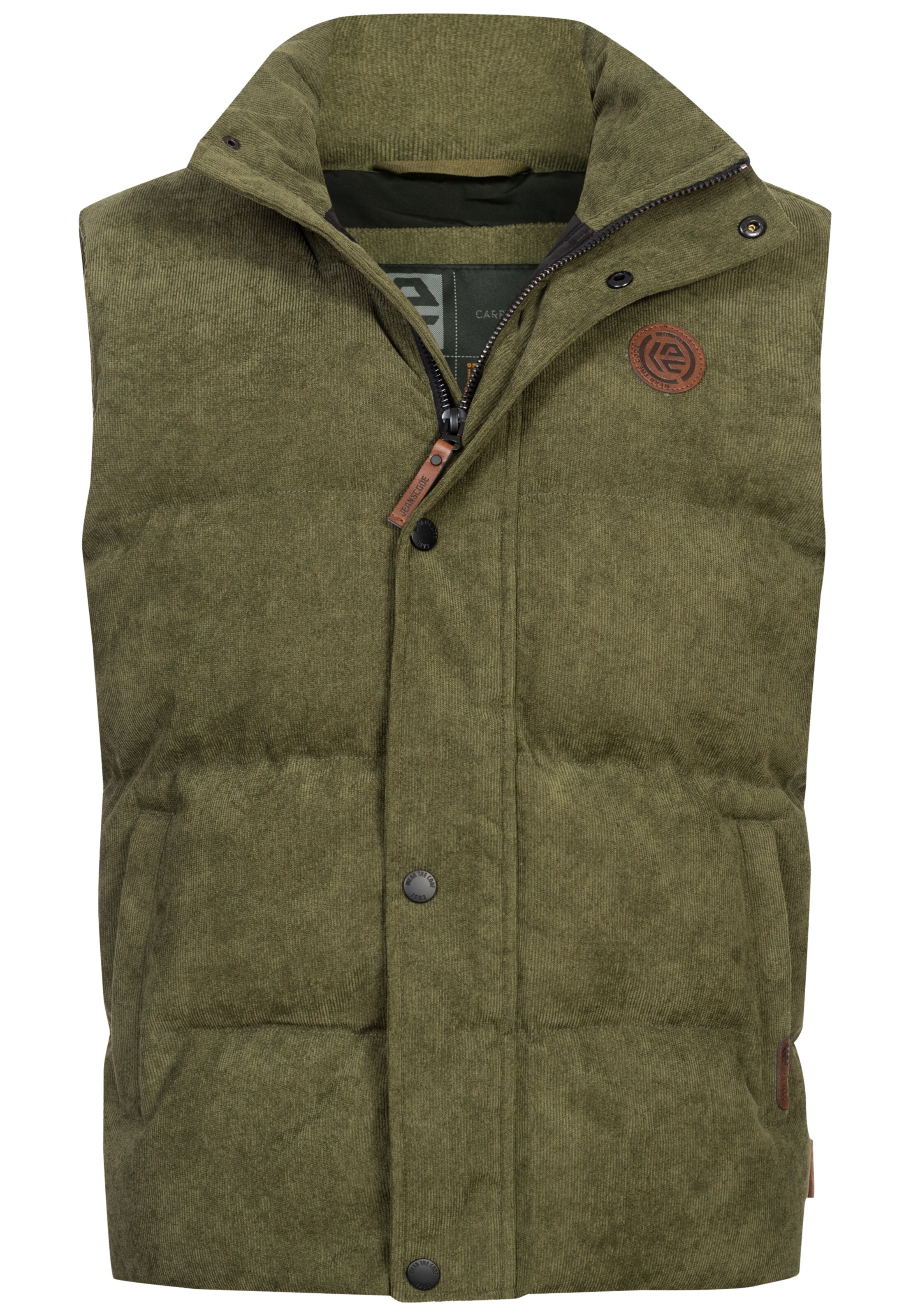 INDICODE JEANS Vest ' Cobbyn ' in Green: front