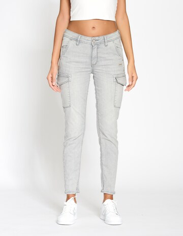 Gang Slimfit Cargojeans '94Amelie' in Grijs: voorkant