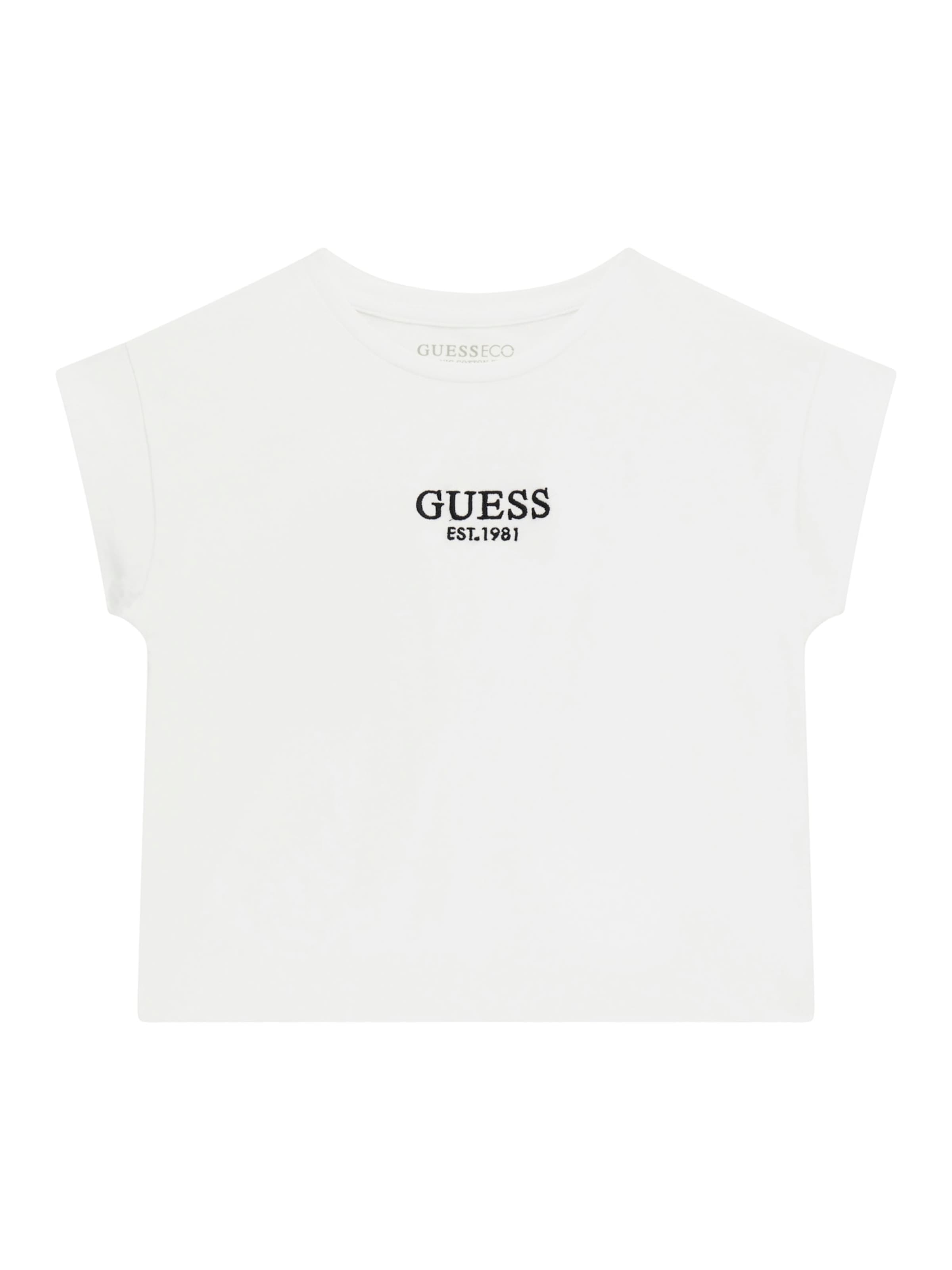 Tricou de la GUESS pe alb: față
