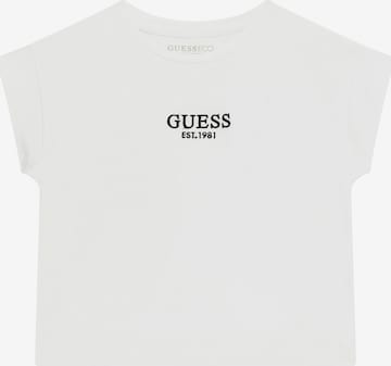 GUESS - Camiseta en blanco: frente