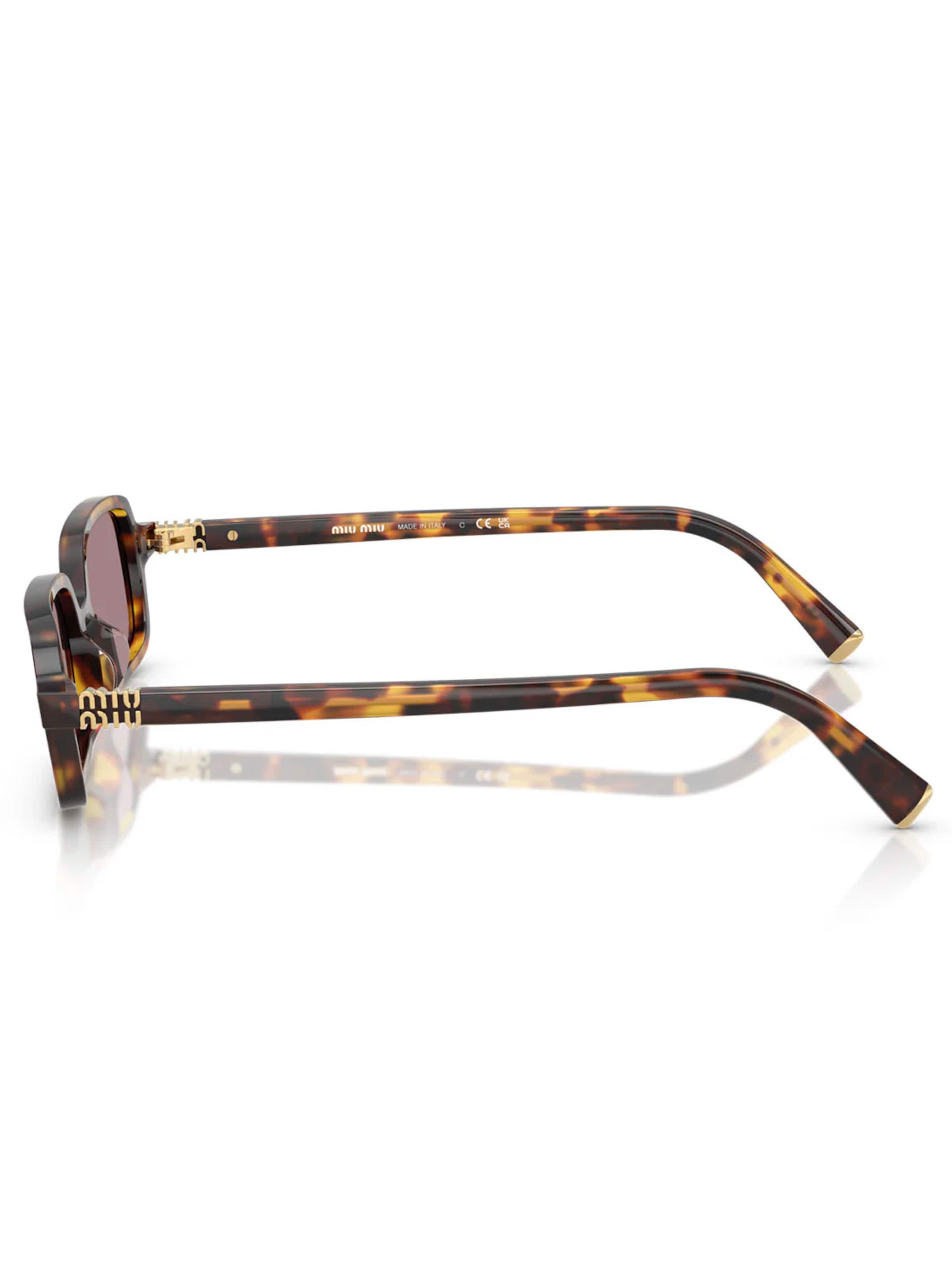 Miu Miu Solbriller 'Miu Miu Occhiali da Sole MU11Z 14L20I Marrone/Viola Chiaro Donna' i brun