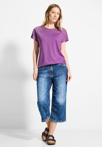 CECIL Shirt 'Burn-Out' in Purple