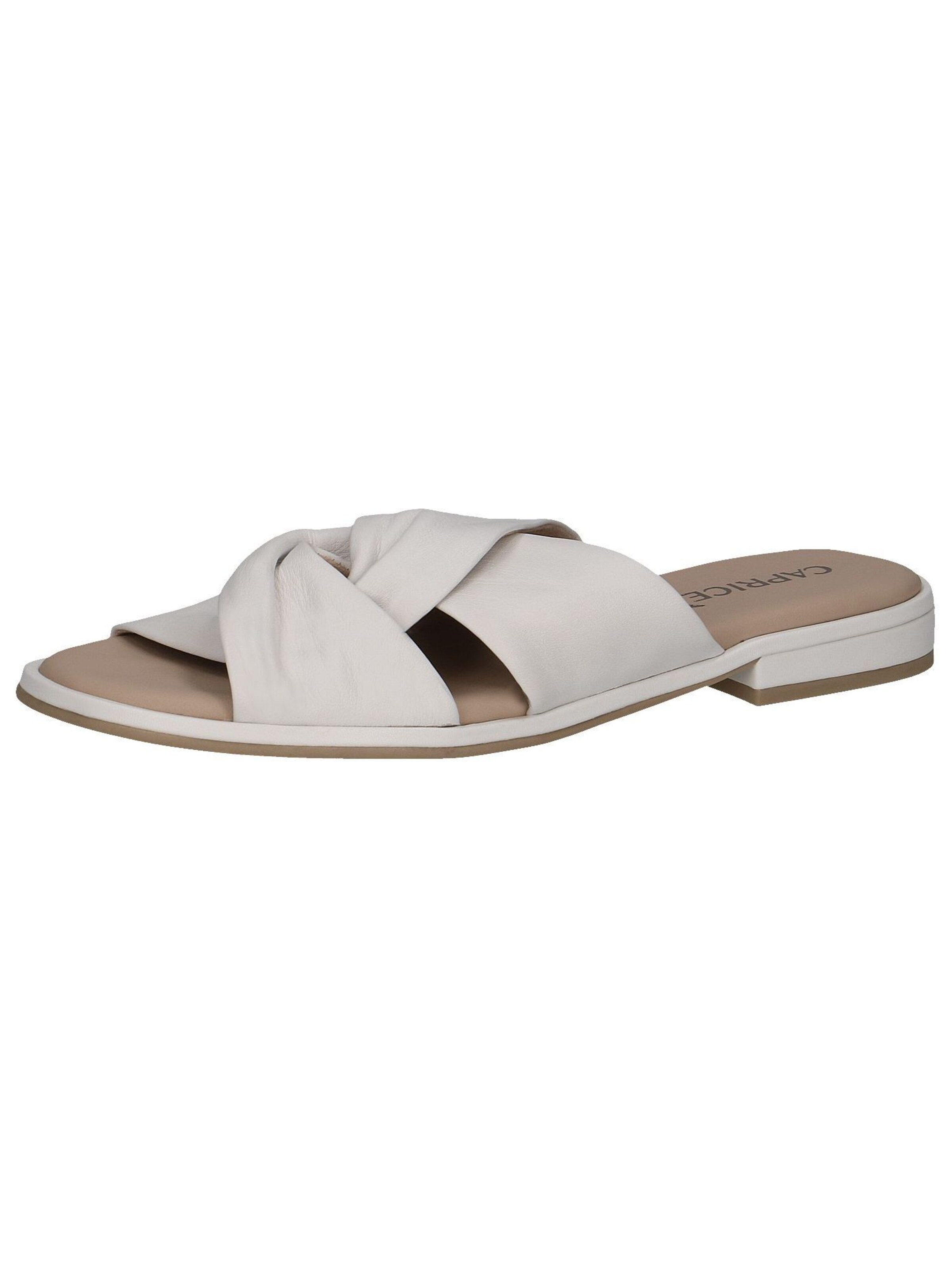 CAPRICE Mules in White: front