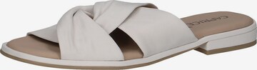 CAPRICE Mules in White: front