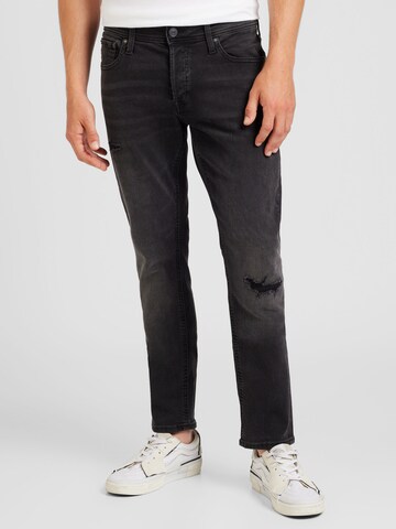 JACK & JONES Regular Jeans in Zwart: voorkant