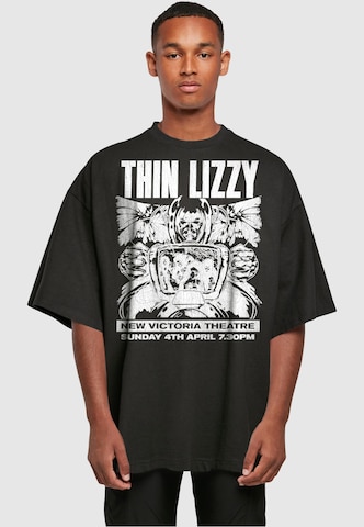 Merchcode Shirt 'Thin Lizzy - New Victoria Theatre' in Zwart: voorkant