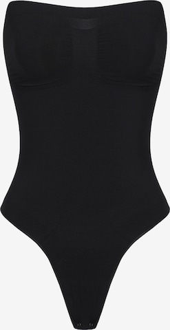 Body modelant 'Trägerloser Bodysuit Sculpting Shapewear mit String' cfab (formerly creamy fabrics) en noir : devant